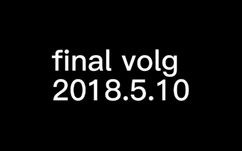 【自留】final volg