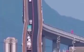 日本江岛大桥，驾驶新手的噩梦