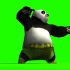 功夫熊猫特效绿幕素材