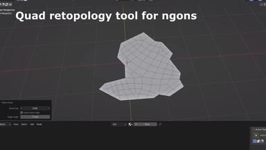 iBlender中文版<em class="keyword">插件</em> Beta Quad 教程一键重建<em class="keyword">多边形</em>网格建模工具<em class="keyword">重拓扑</em> Blender<em class="keyword">插件</em>