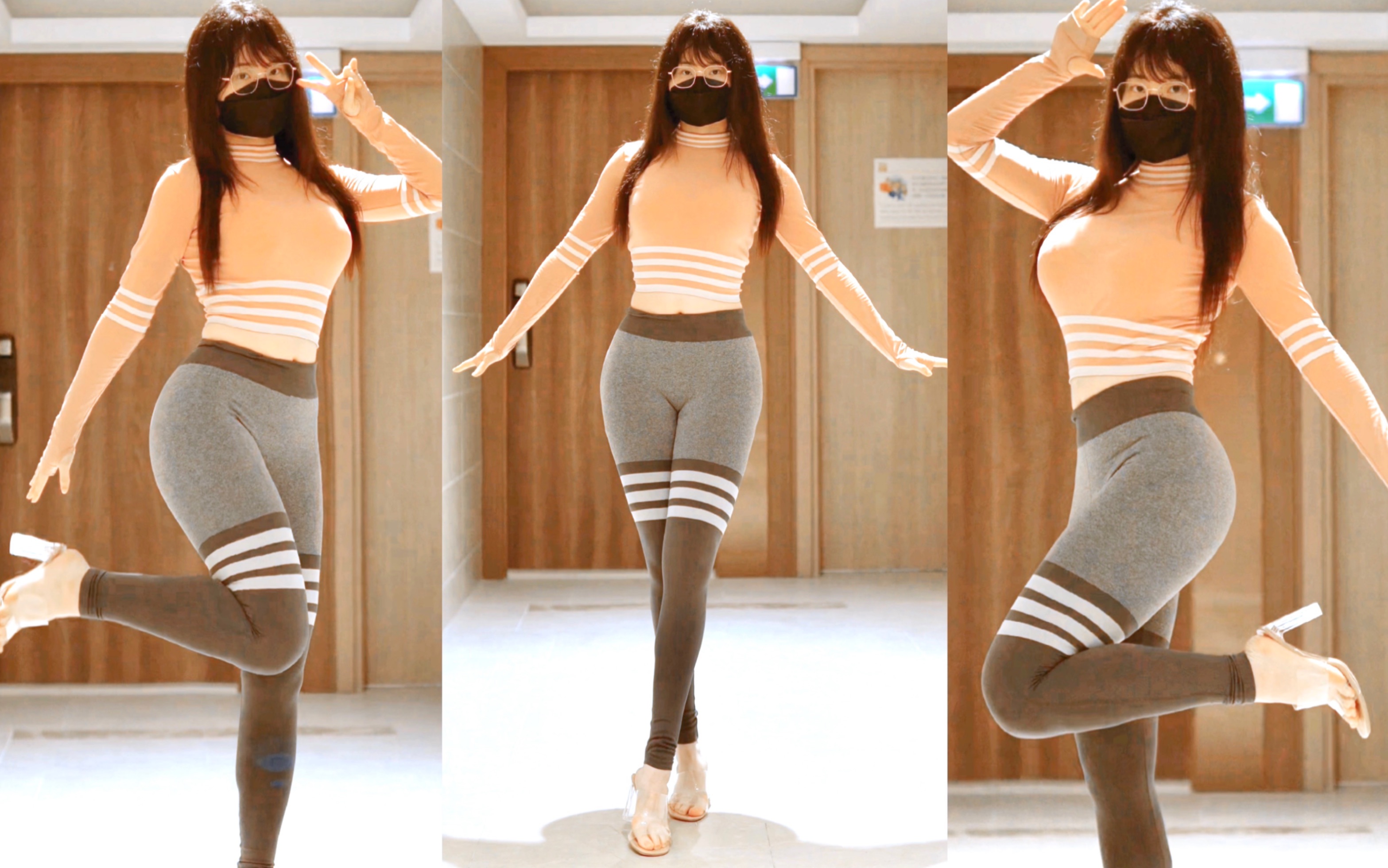 Drunken yoga outfit.