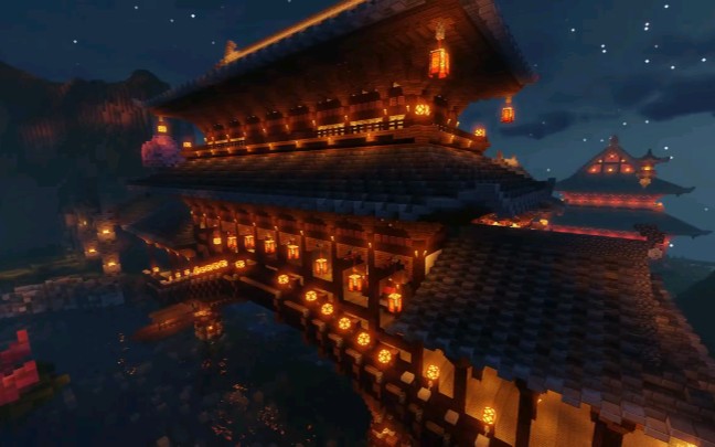 闪亮的好评：《Minecraft》【中式古风建筑教程】楼桥殿[一阶段]的第1张示图