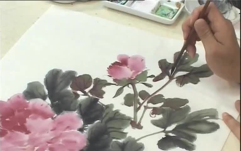 「詹仁左教花鸟画(二)」国潮当道:还在苦苦寻找花鸟画教程嘛?这份重磅国画教程值得＂狂飙＂.哔哩哔哩bilibili