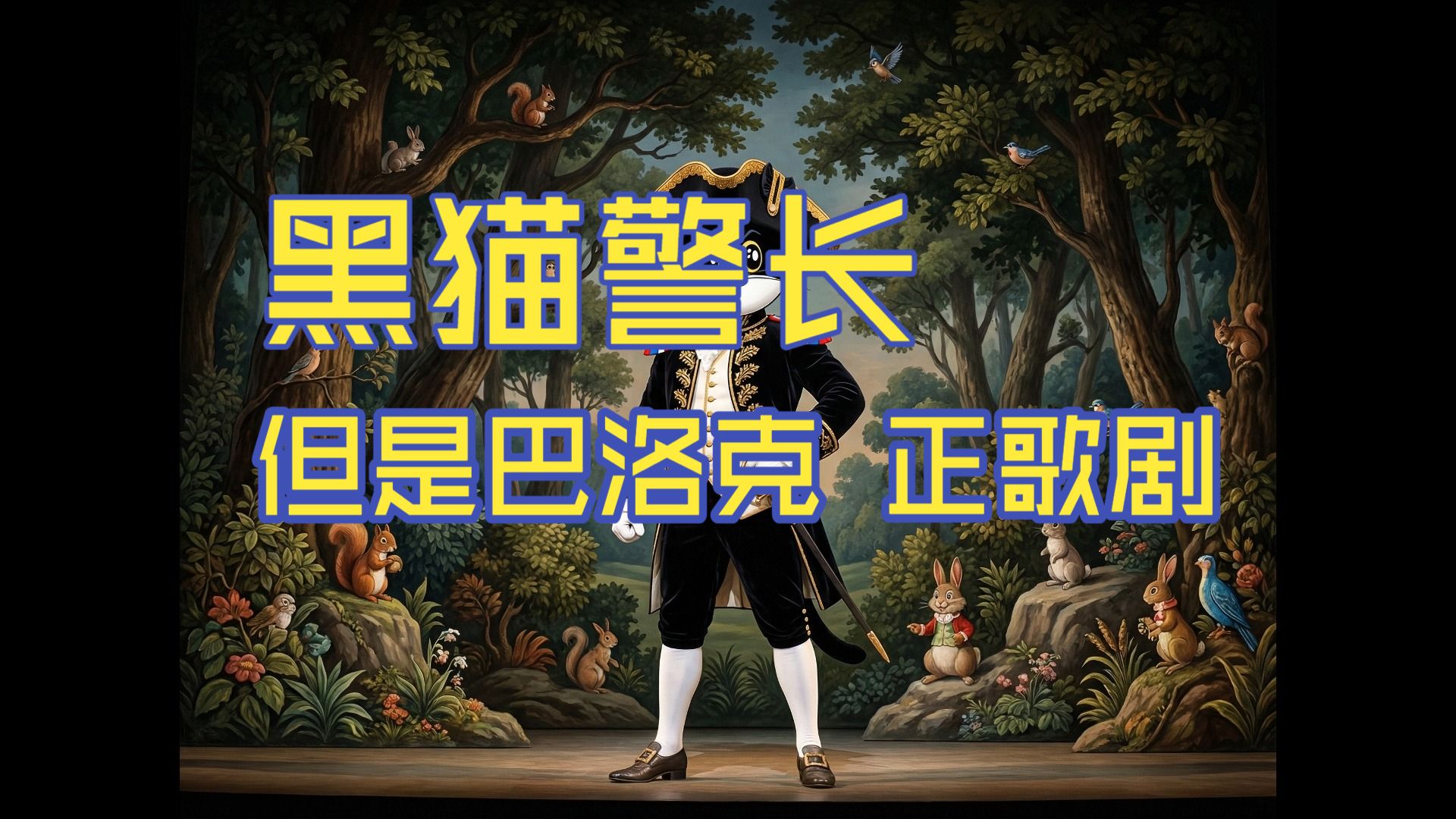 【AI音乐】黑猫警长主题歌 但是被巴洛克正歌剧风格洗三遍 | 满满正能量