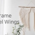 Macrame编织波西米亚天使的翅膀壁挂装饰