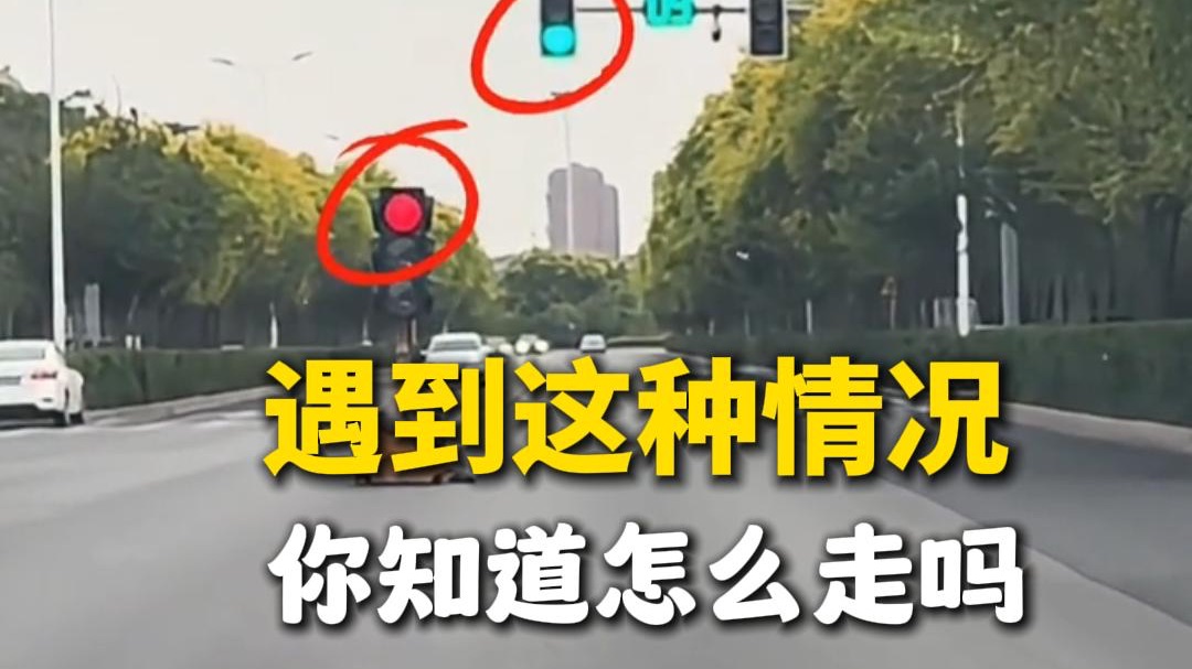 开车上路，遇到信号标识标志有冲突的路口，应该怎么走