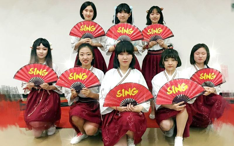 实验中学艺术节8位小姐姐的寄明月8人练习室版翻跳呼和浩特乳都大实验