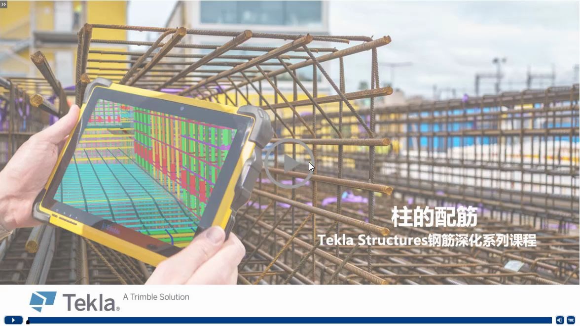 Rebar Elearning 2 | Tekla 2020柱的配筋