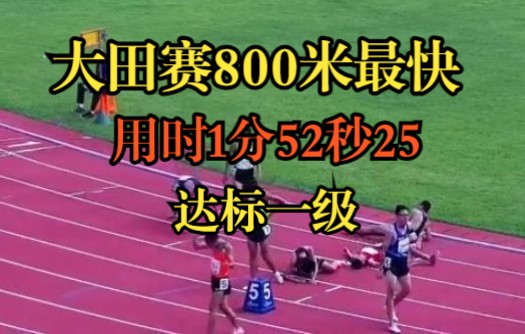 800米最快大学生彭鸿栩1分52秒25达标一级——2021年第20届中国大学生田径锦标赛