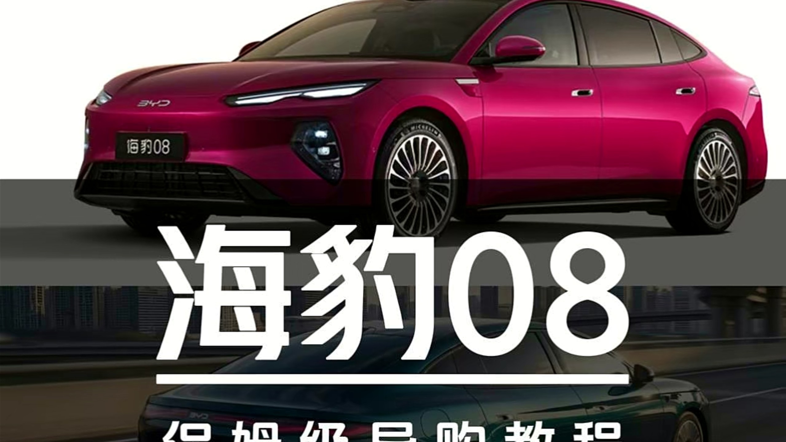 全系二代刀片19.69万起售！比亚迪海豹08保姆级导购教程