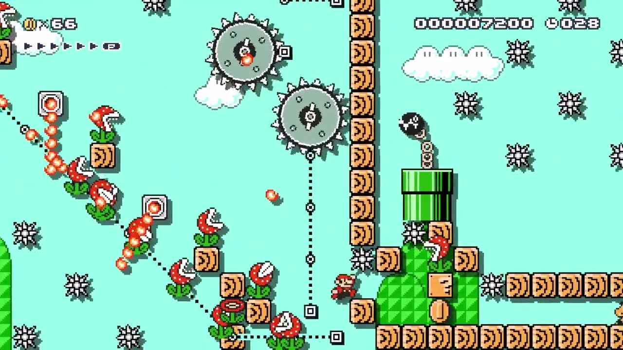 超级马里奥制造 难易度～死神～ grim reaper course