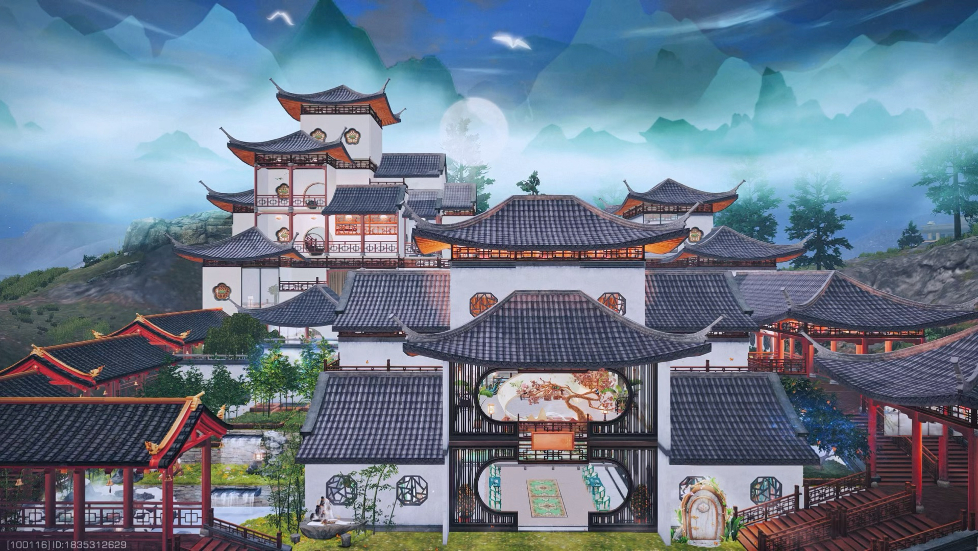 墨韵·西江月(完整内饰)|明日之后苏式园林建筑-安布里城心动小艳-安布里城心动小艳-哔哩哔哩视频