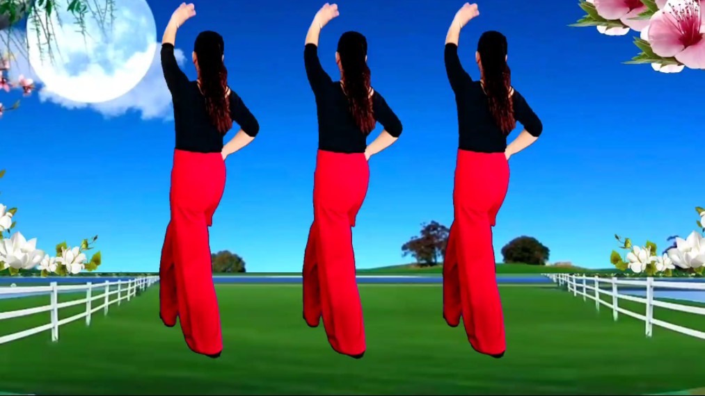 火爆流行广场舞《年年寄相思》背面演示，歌醉舞美简单易学