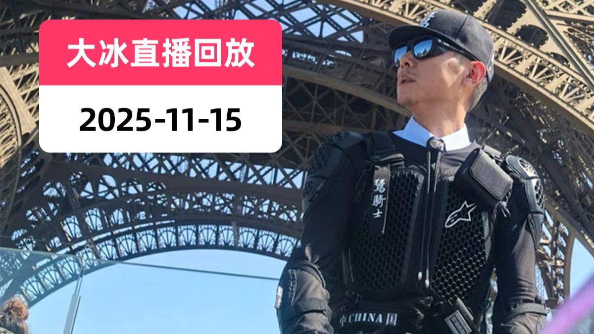 【大冰直播回放】2025-11-15