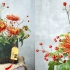 脚丫花瓶的100种插花搭配方案（4）国庆节中式插花