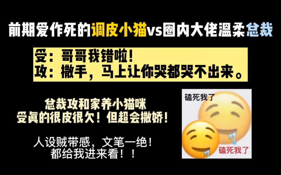 【纯爱推文】前期很皮的作死小猫vs严厉又温柔的总裁攻，受前期真的超皮，但攻超级宠呜呜！文笔超级好一定要看！