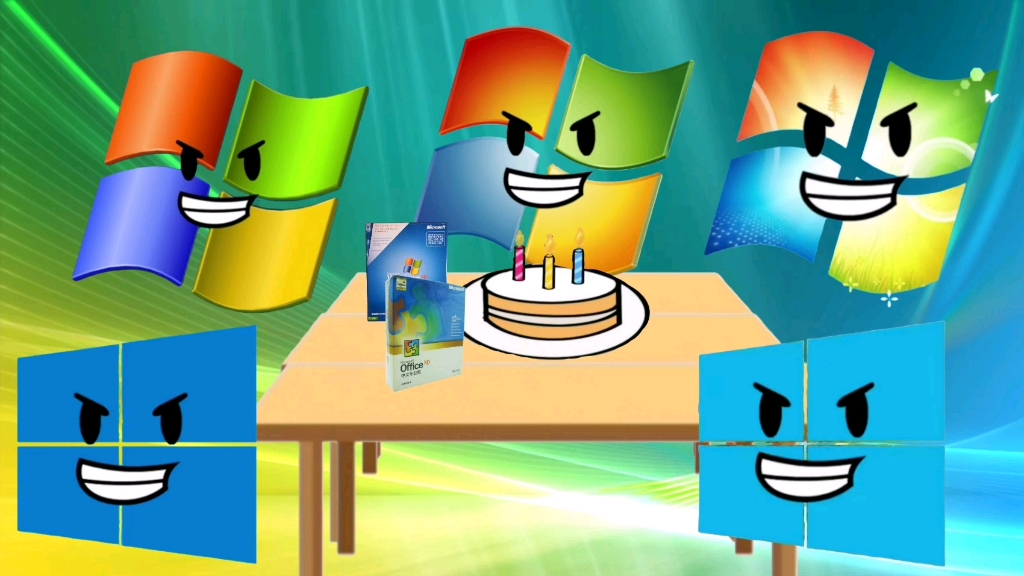 Windows Vista祝你生日快乐 嗨皮波撕的土油
