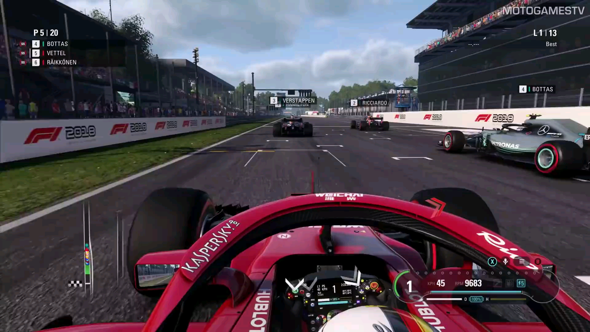 f1 2018 游戏 比赛全流程演示!(intro 暖胎圈 安全车)