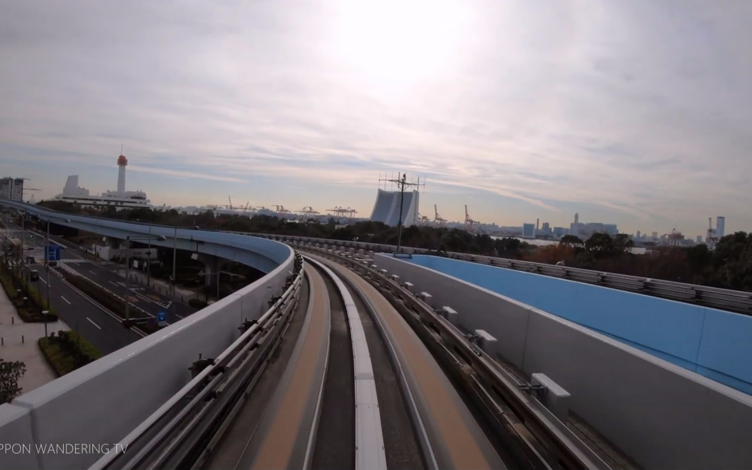 Tokyo Autonomous monorail Driver's POV on Yurikamome Line  4K60p哔哩哔哩bilibili