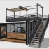 运输集装箱改装集装箱：酒吧咖啡厅设计