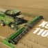 约翰迪尔（John Deere）X9 1100联合收获机带15米割台收割小麦