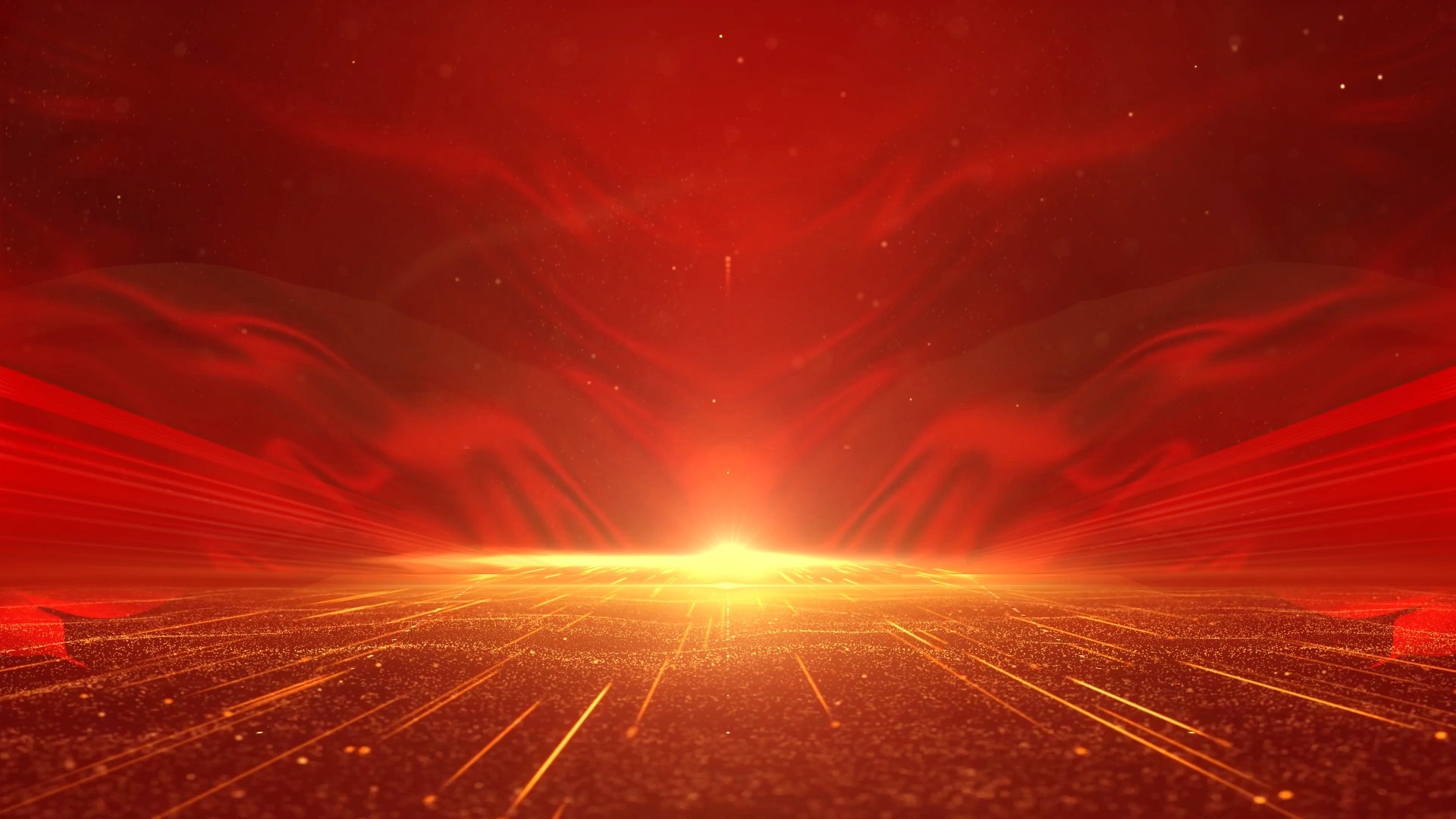 中国红 大气中国风开场片头背景素材，震撼片头素材。