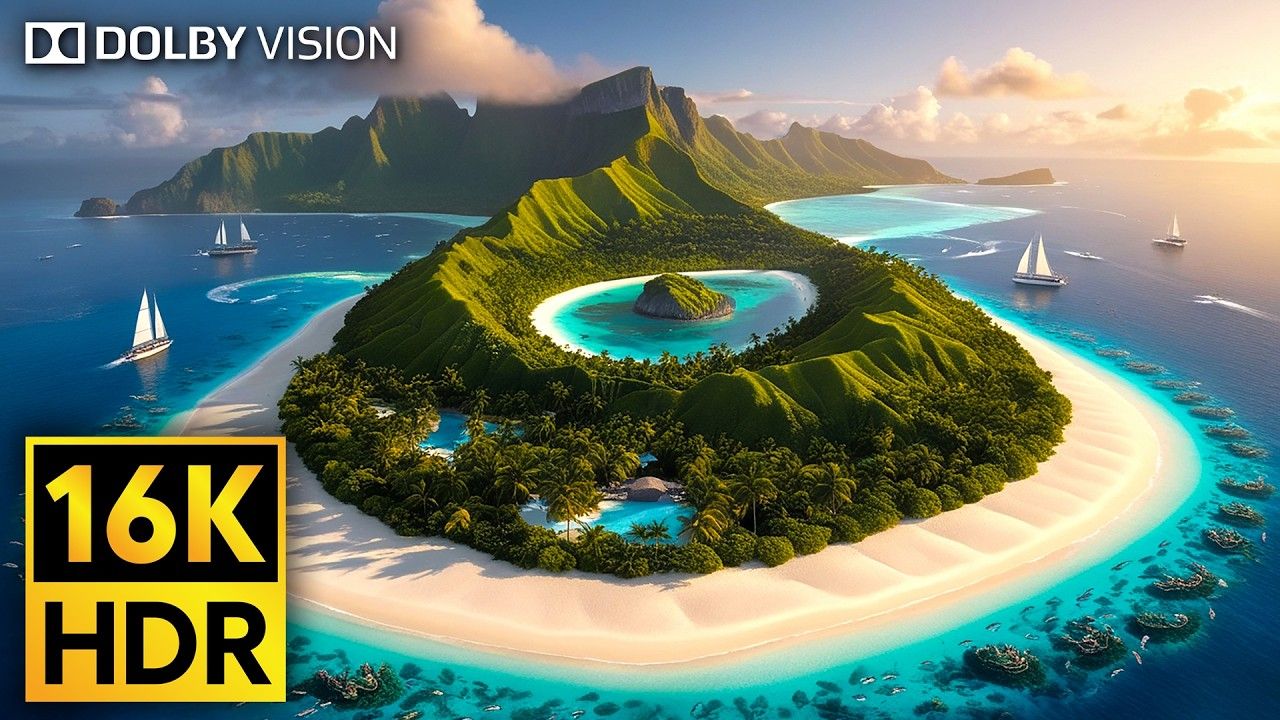 【16K HDR】未来在这里16K HDR 300fps超高清16K视频演示|极致画质|杜比视界|电视屏幕测试|手机屏幕测试 |