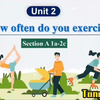 八上unit2 How often do you exercise ？SectionA听说课课件（1a~2c