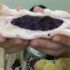 [吃播]紫米面包+肉松饼