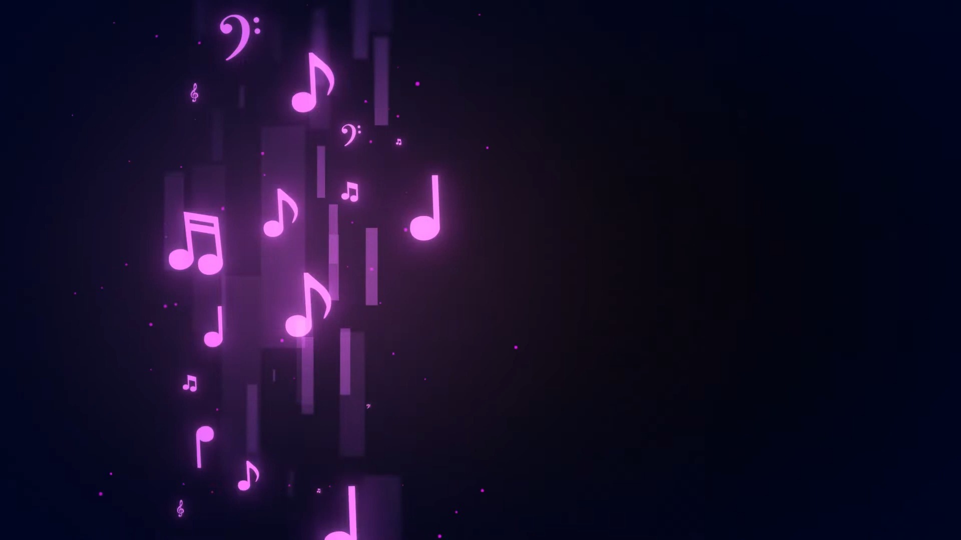 【舞台背景】7-音符系列动态循环视频背景❤️ 浪漫梦幻舞蹈晚会年会循环动画