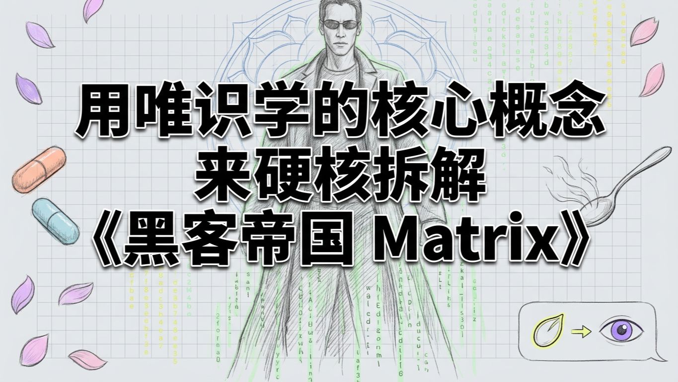 唯识学硬核拆解黑客帝国 | 根本没有勺子 | 揭秘矩阵背后的佛学真相 | 意识投影与觉醒之路