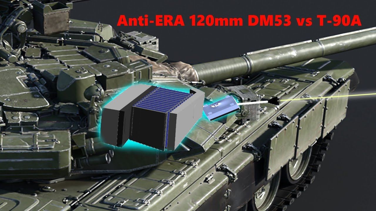 豹2A6 vs T-90A 焊接炮塔 | NERA 装甲穿透模拟