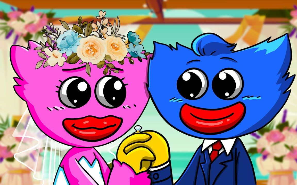 【poppy playtime】huggy wuggy,kissy missy 的婚礼!