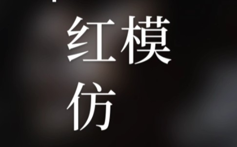 自己和自己合唱的《红模仿》