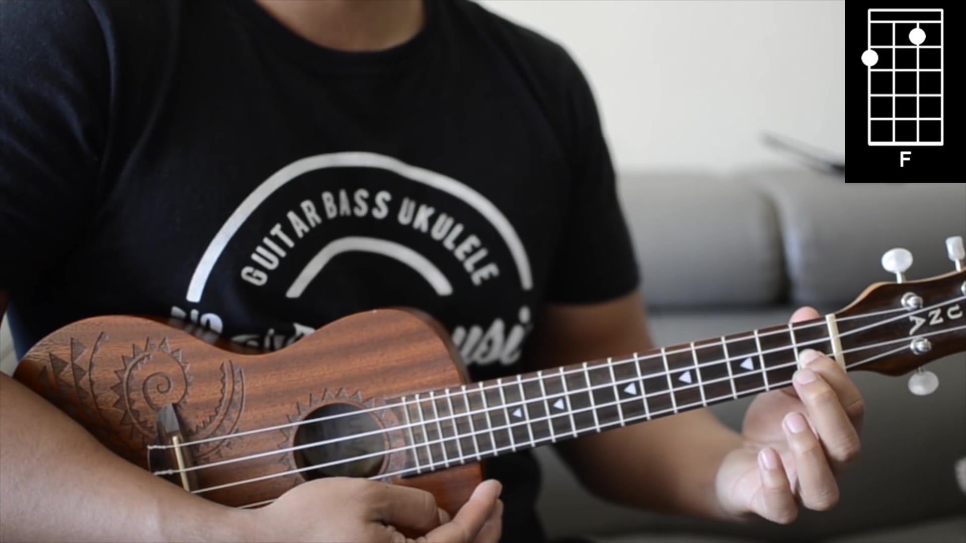 Bad Guy by Billie Eilish Ukulele Tutorial(尤克里里教学,含指弹)_哔哩哔哩_bilibili