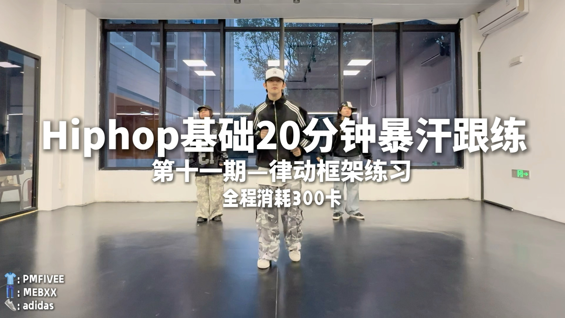 Hiphop基础20分钟暴汗跟练第11期—律动框架练习！