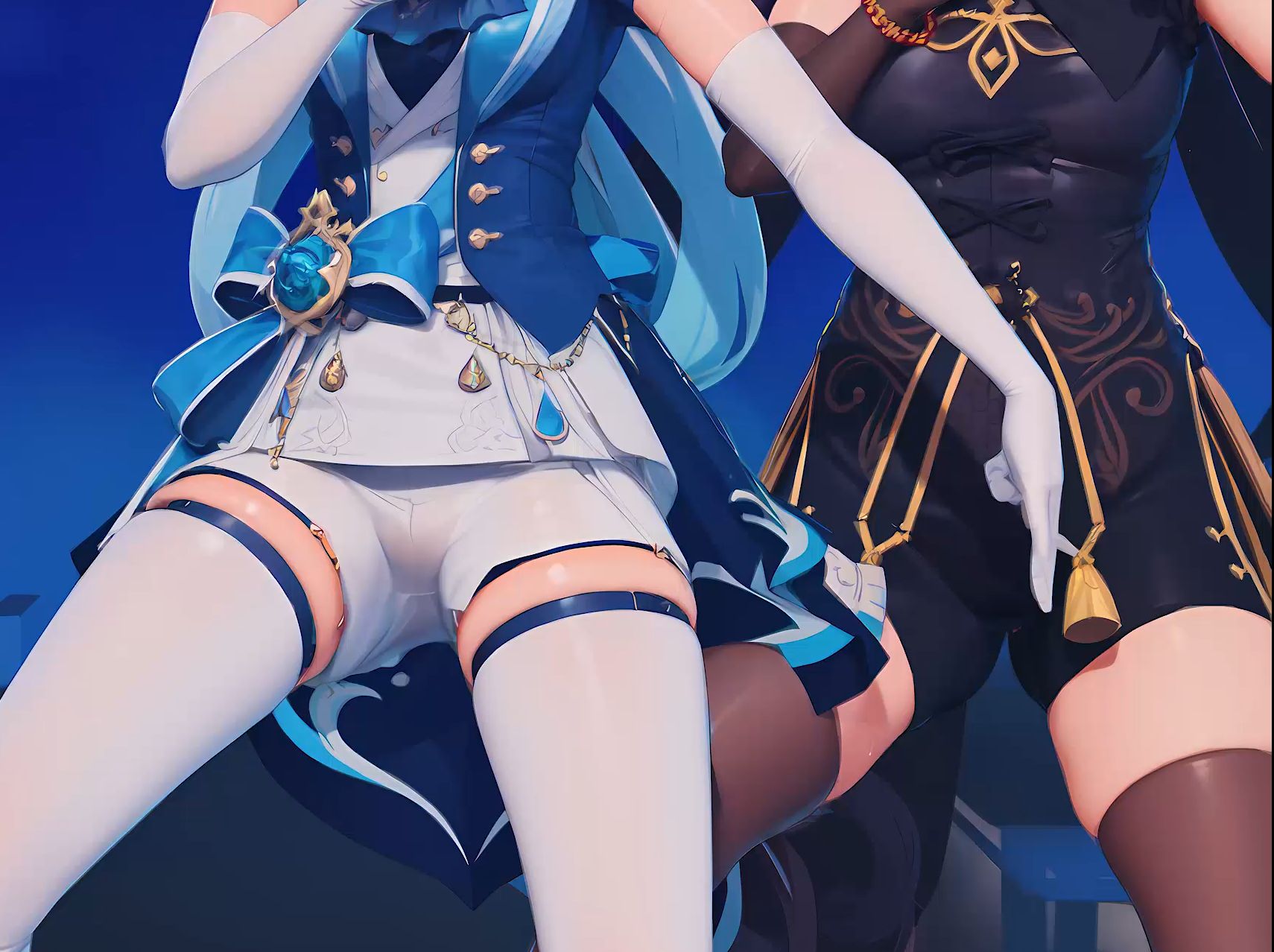 Hara Kami Girls Group's thighs on display