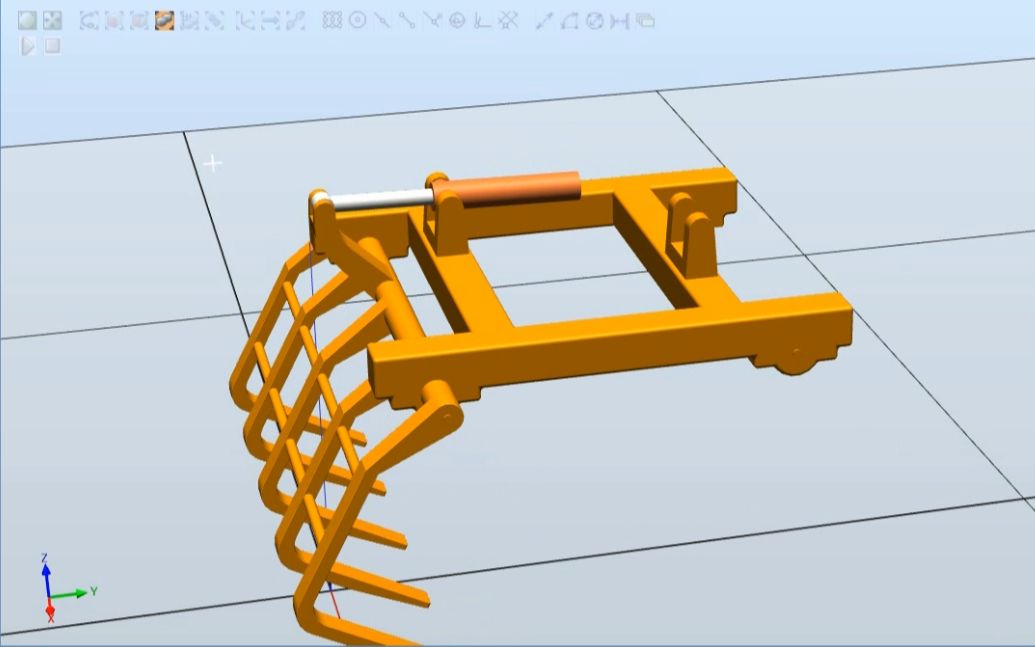 气缸连杆翻转机构机械装置设计robotstudioabb工业机器人虚拟仿真教程