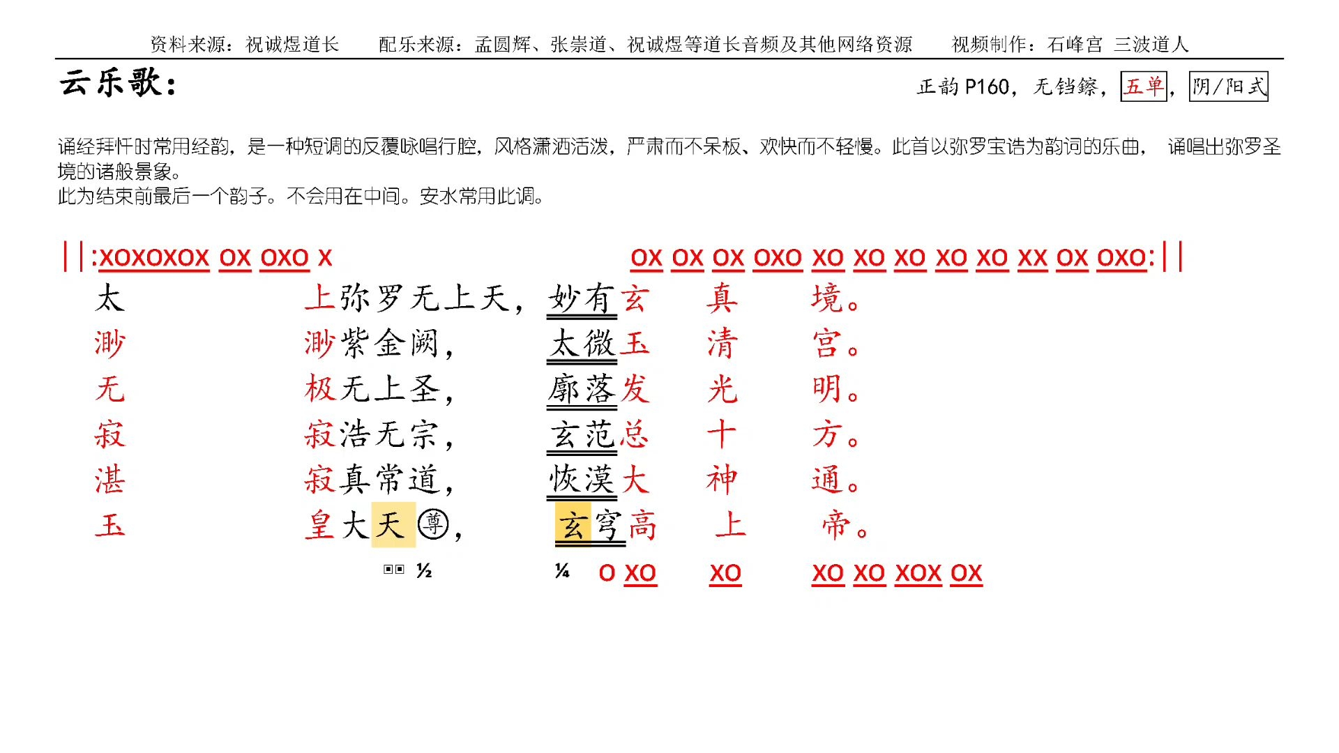 十方韵板路练习宝典：云乐歌