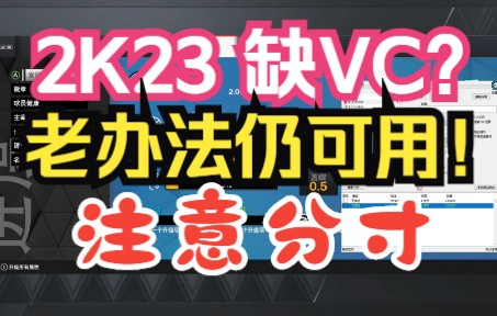 2K23 粉丝代言vc大法 高效但请低调