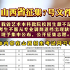 山西省征集7号文件，艺术生看过来了