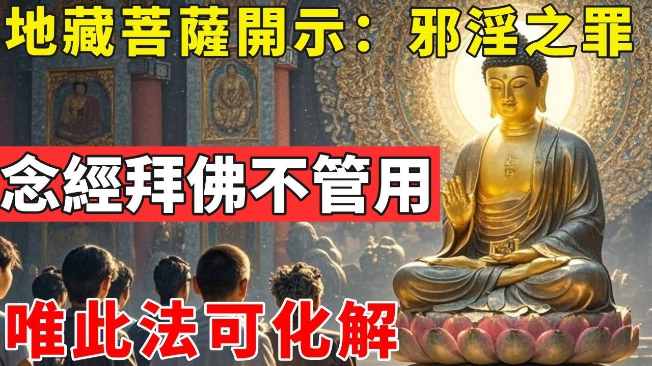 地藏菩萨开示：邪淫之罪，业障深重，念经拜佛不管用，唯此法可化解！