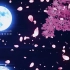月光下的中国朗诵视频背景led