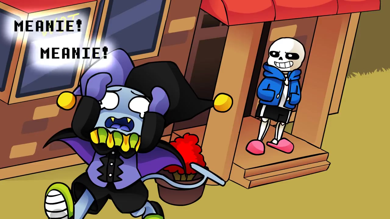 [fr00sk的deltarune动画] jevil vs sans