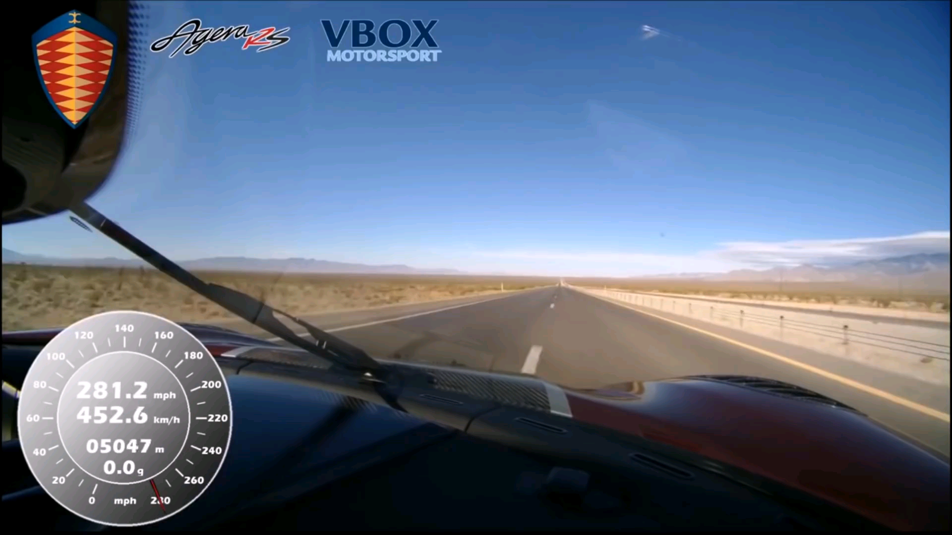 布加迪杀手——柯尼塞格Agera RS挑战457KM/H极速纪录！