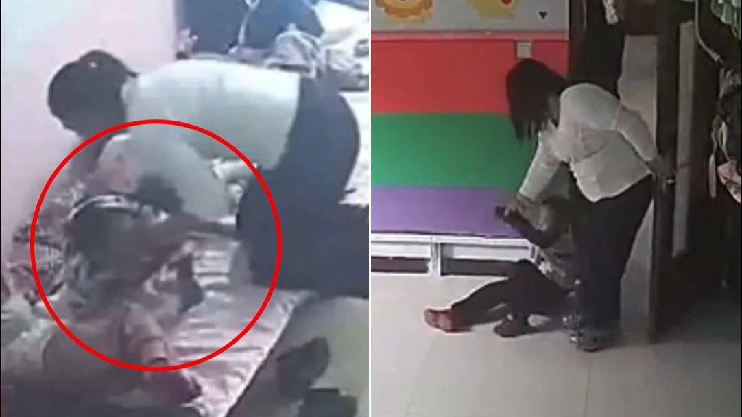 幼儿园被指15天虐童上千次！包括推头撞墙、扇耳光等，多段监控曝光