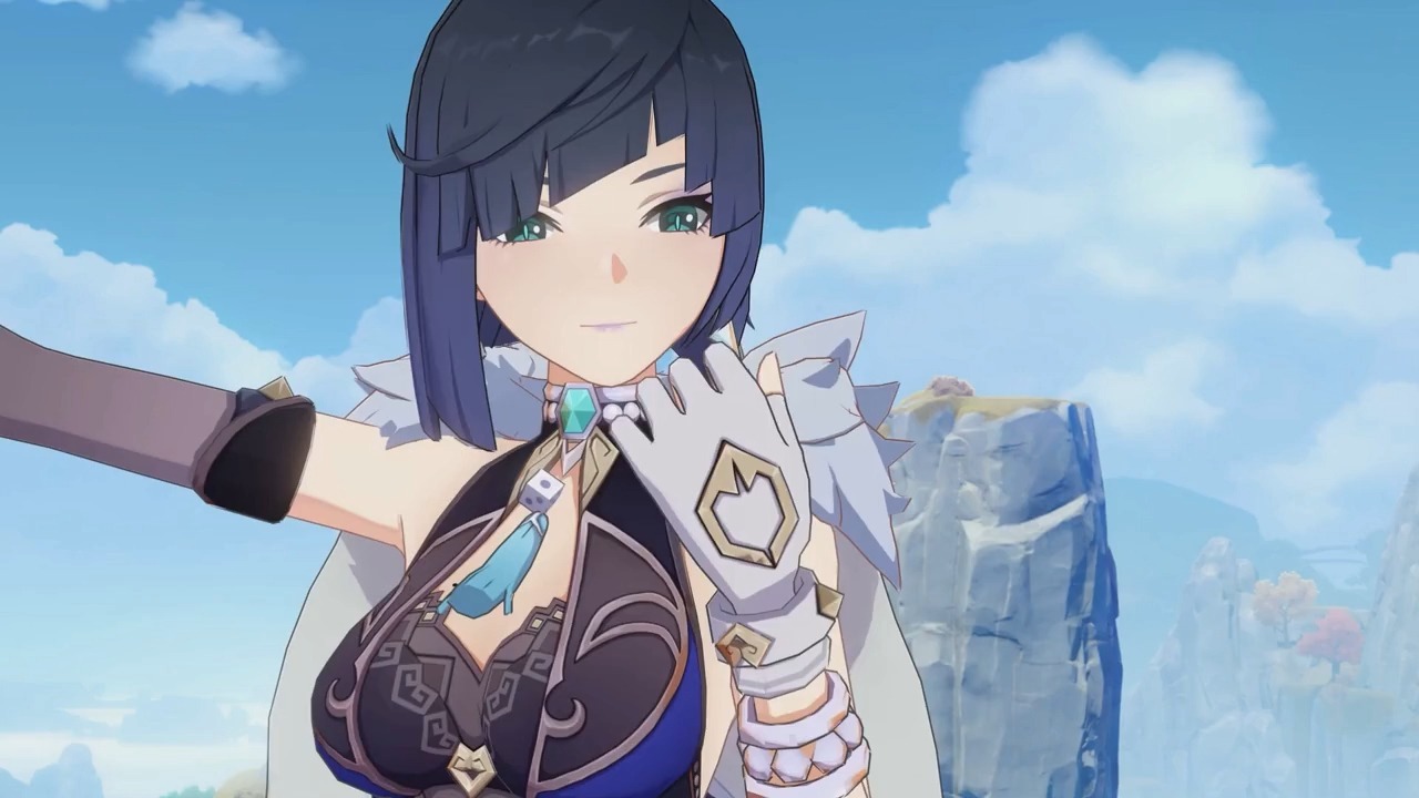 原神荧、夜兰、优菈、久岐忍、心海、刻晴踩爆愚人众精英怪