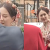 女儿出嫁，父亲不舍上前拥抱，女儿一句话爆笑全场