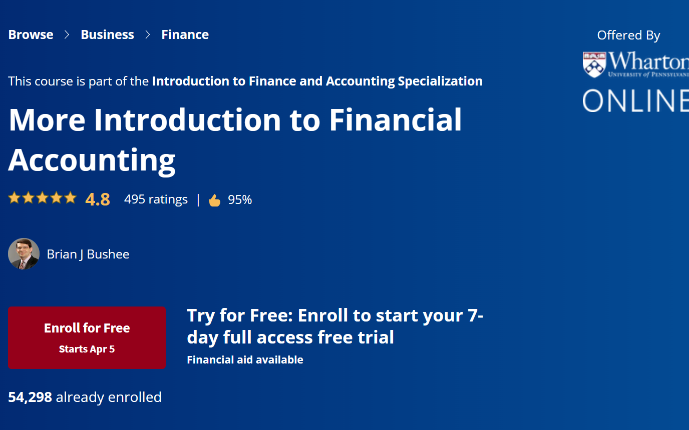 More Introduction to Financial Accounting