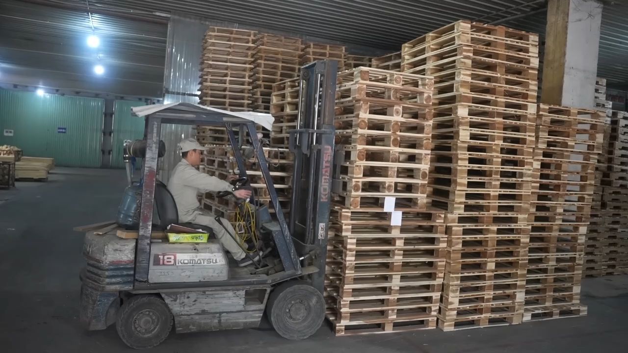 木制托盘的生产制作过程